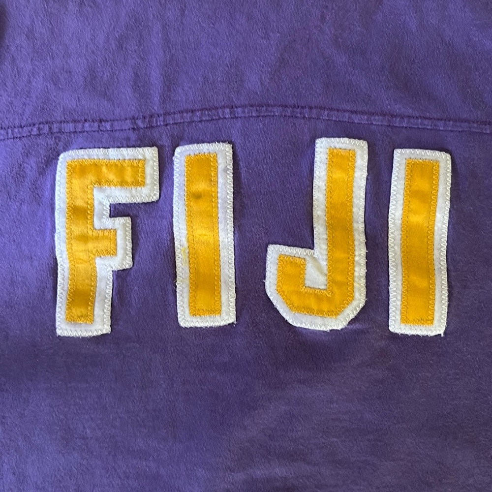 Fiji Fraternity Russell Southern Jersey T Shirt Luttrell 74 Phi Gamma Delta, XL